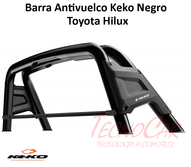 Barra Antivuelco Negra New Hilux